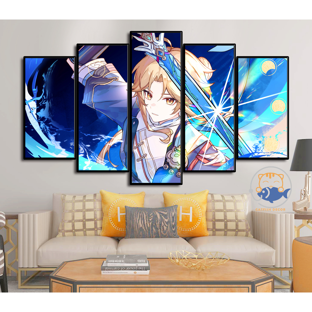 Tranh Decor Gaming - Honkai Star Rail - bộ 4