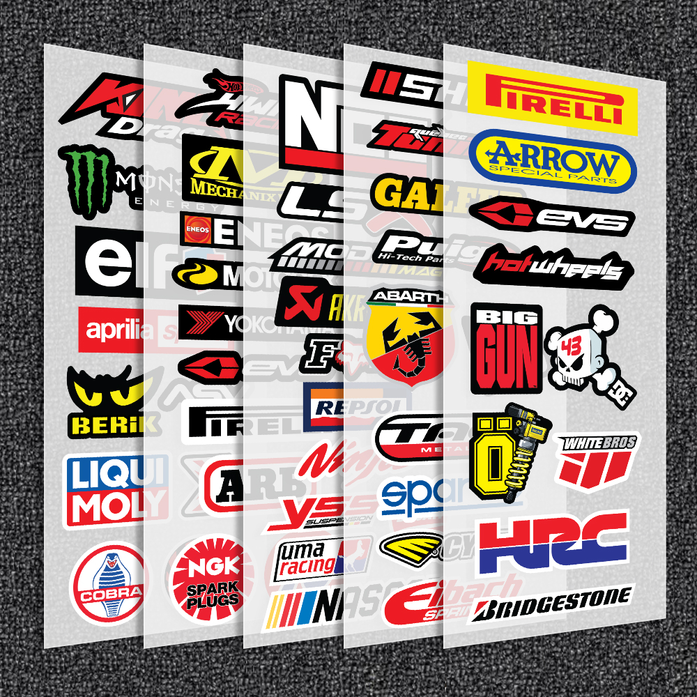 Bộ Tem Dán Xe Combo Logo Decal Chống Thấm Nước