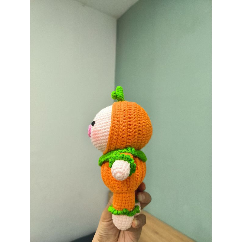 Heo bằng len handmade - Heo bí ngô ngộ nghĩnh