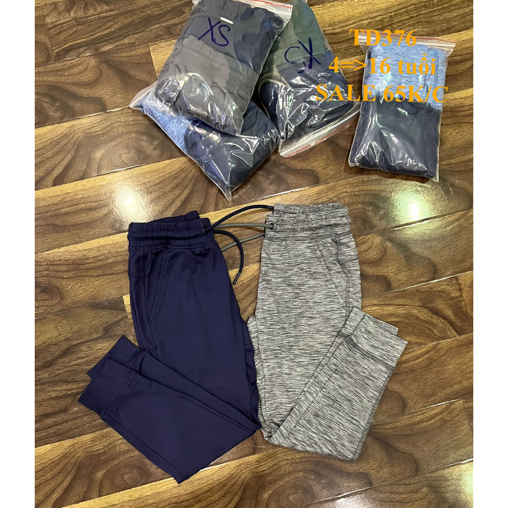 SALE 65K * Mã TD376: Quần thun  dư xịn, chất co giãn unisex trai gái mặc đều đẹp