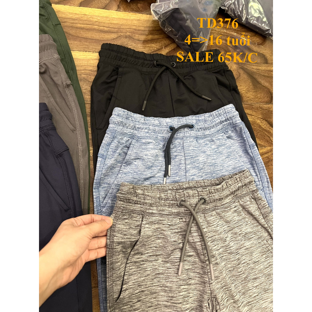 SALE 65K * Mã TD376: Quần thun  dư xịn, chất co giãn unisex trai gái mặc đều đẹp