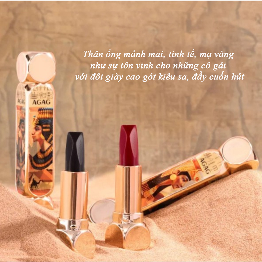 Son Môi Nữ Son Lì Không Trôi Chính Hãng Ai Cập Kèm Dưỡng Môi, Chất Son Lì, Mịn, Lâu Trôi Với Tích Hợp 6 Màu Son Hot Hit