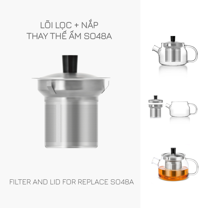 Lõi Lọc Ấm Trà Inox - Thay thế cho các ấm trà mã S042, S045, S046, S048A, S053, S051, S052, S053, S090, DZ001 Samahome