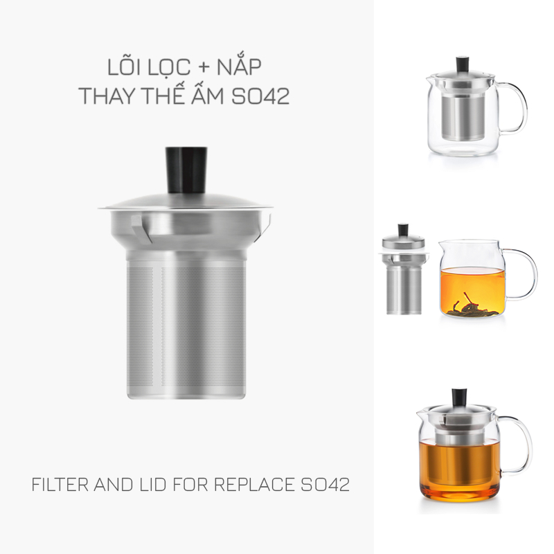 Lõi Lọc Ấm Trà Inox - Thay thế cho các ấm trà mã S042, S045, S046, S048A, S053, S051, S052, S053, S090, DZ001 Samahome