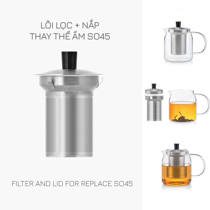Lõi Lọc Ấm Trà Inox - Thay thế cho các ấm trà mã S042, S045, S046, S048A, S053, S051, S052, S053, S090, DZ001 Samahome