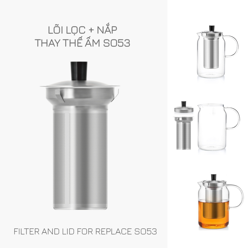 Lõi Lọc Ấm Trà Inox - Thay thế cho các ấm trà mã S042, S045, S046, S048A, S053, S051, S052, S053, S090, DZ001 Samahome