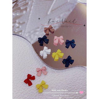 [M96] CHARM NƠ MÀU KIM LOẠI SET 10 VIÊN