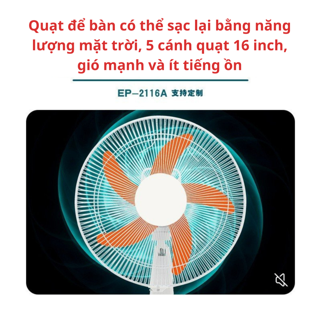 Quạt năng lượng mặt trời EASY POWER, quạt tích điện đa năng cổng sạc USB, tặng kèm 2 bóng đèn 6V - Bảo hành 12 tháng | BigBuy360 - bigbuy360.vn
