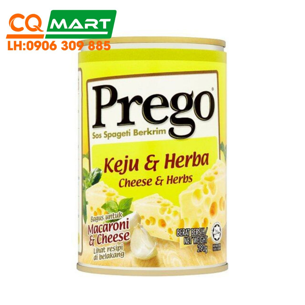 Sốt Mì Ý Phô Mai và Thảo Mộc Prego Hũ 290g