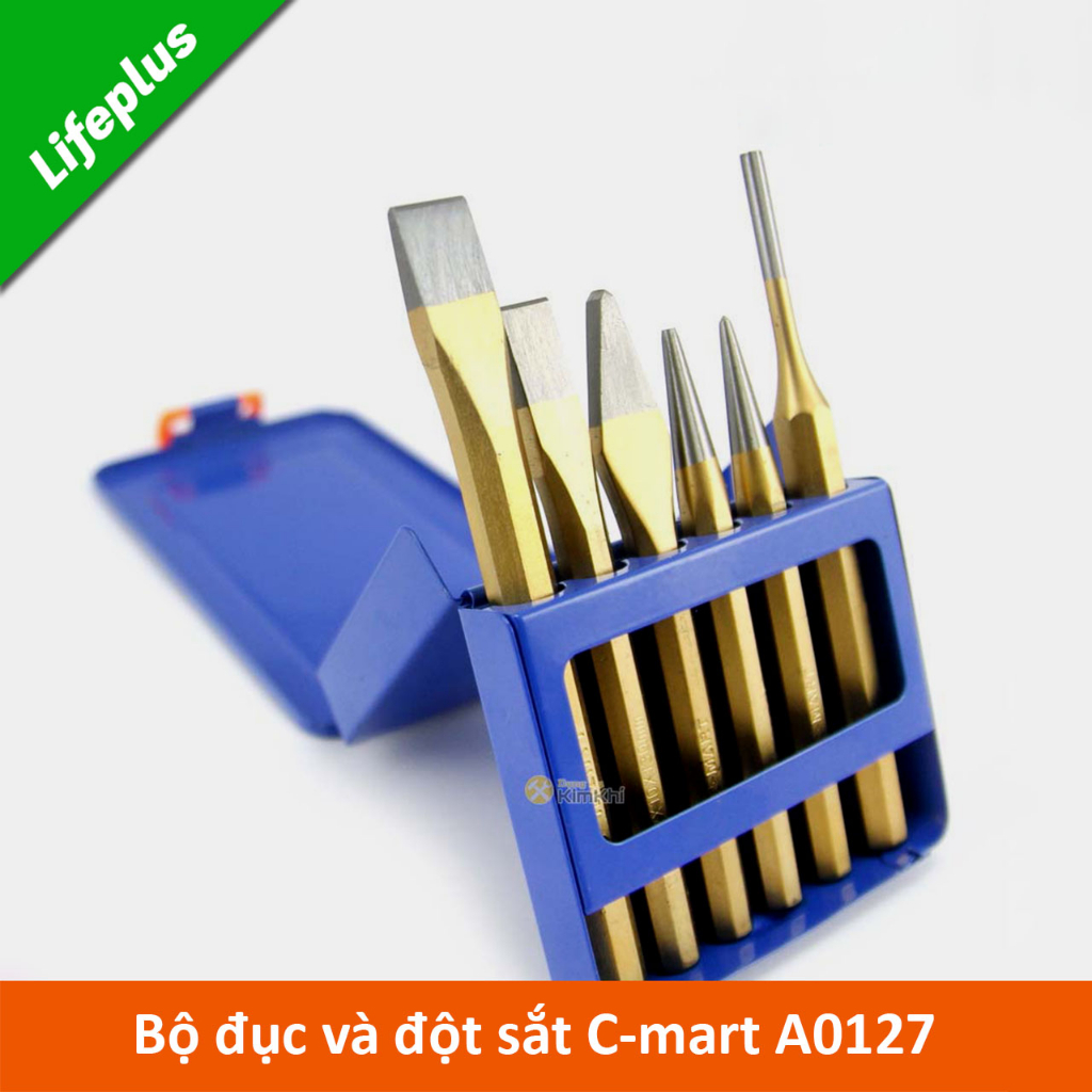 Bộ đục và đột sắt 6 chi tiết C-mart thép CR-V