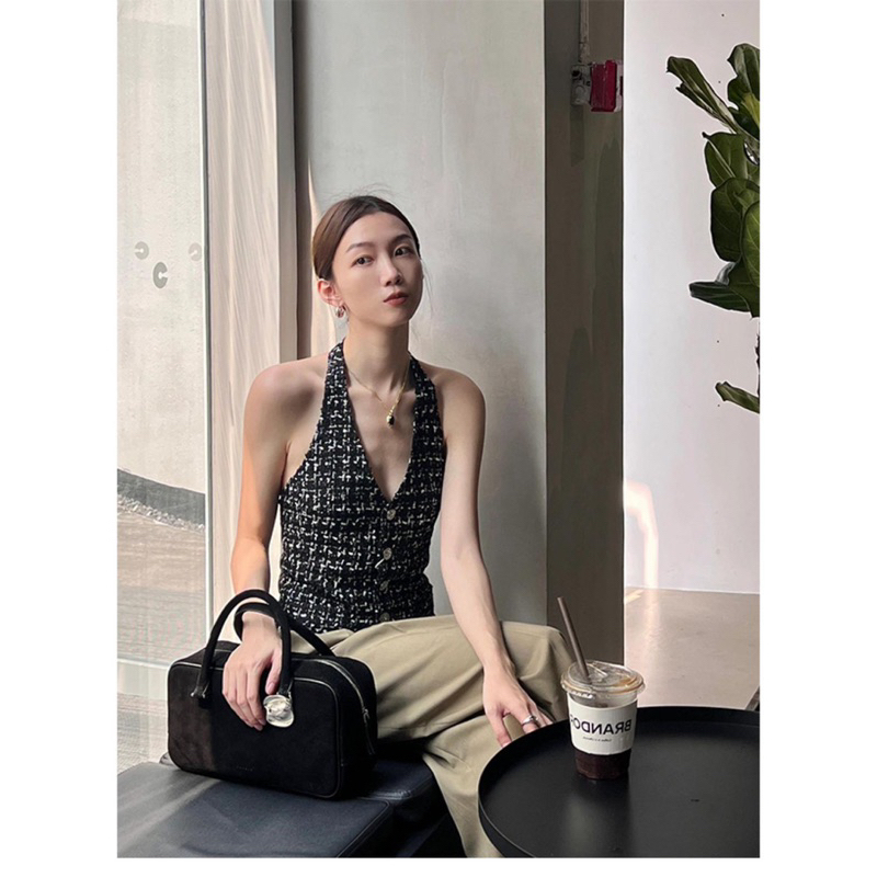 Áo dạ cổ yếm koreastyle