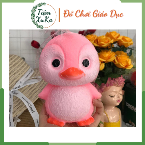 Vịt Hồng- Thú Bóp Kêu Chít Chít Gianh Cho Bé