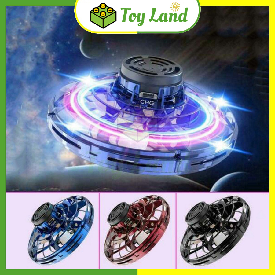 Đĩa Bay UFO Ma Thuật PTW 360 Độ Phát Sáng Lơ Lửng Có Đèn Nhấp Nháy Nhiều Màu Sắc Đồ Chơi Trẻ Em Giải Trí