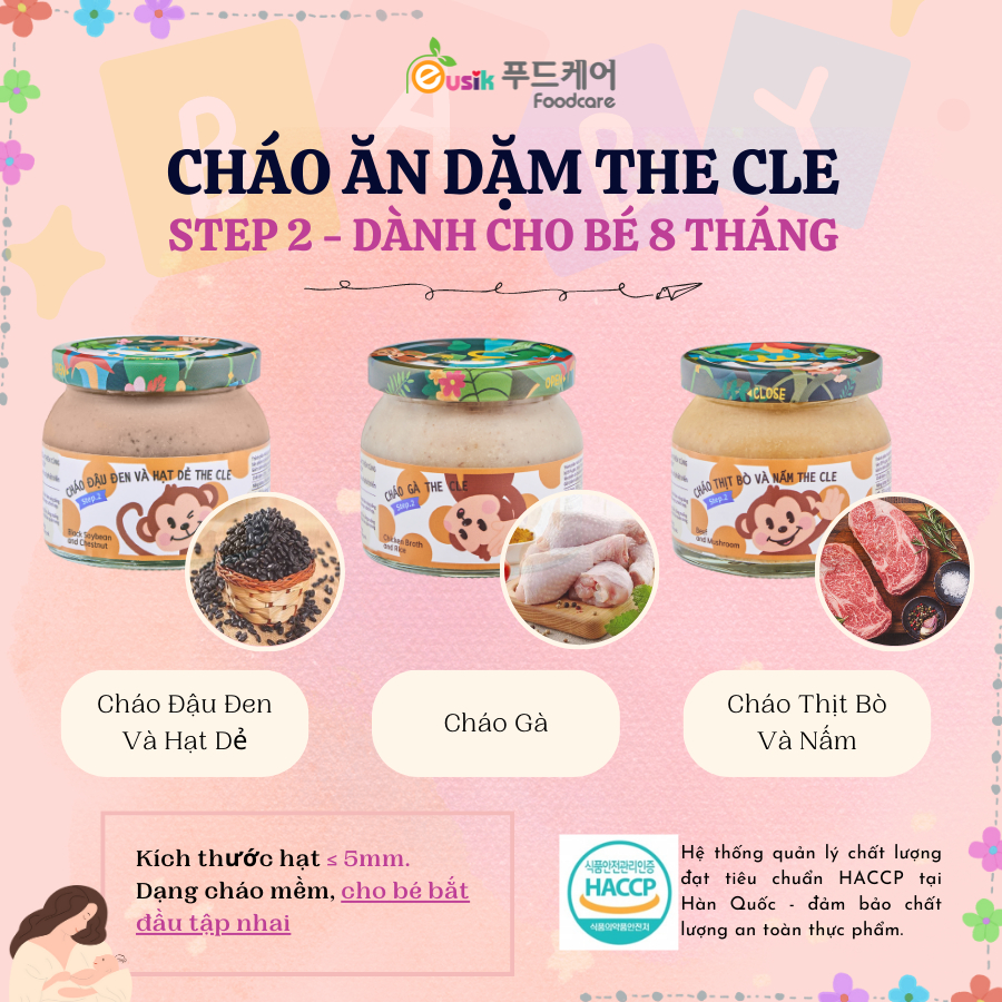 CHÁO ĂN DẶM CHO BÉ HỮU CƠ HÀN QUỐC FOODCARE VN