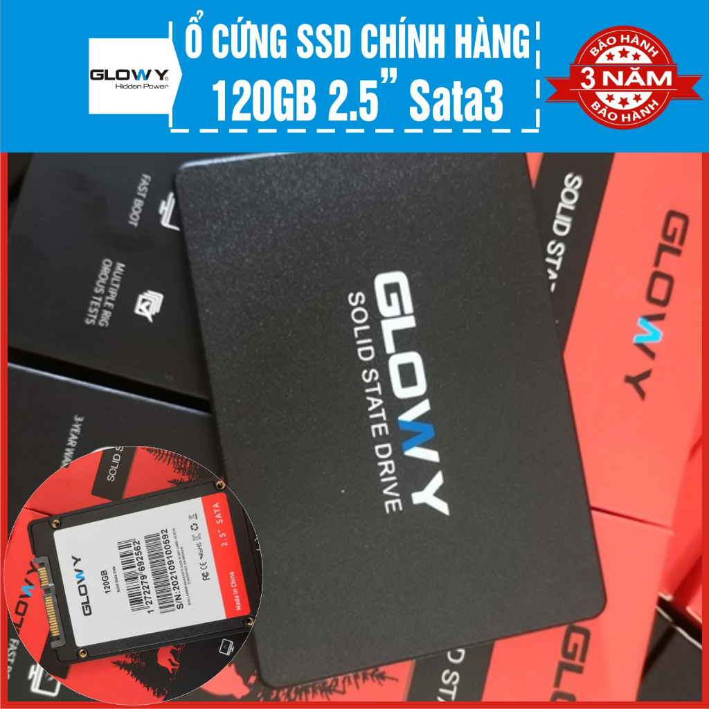 Ổ cứng SSD chính hãng Kingspec, Glowy, Suneast 120GB, 128GB - Bảo hành 3 năm !!!