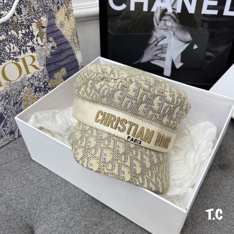 Mũ nồi, mũ beret DIO hoạ tiết, thời trang cao cấp ms14212