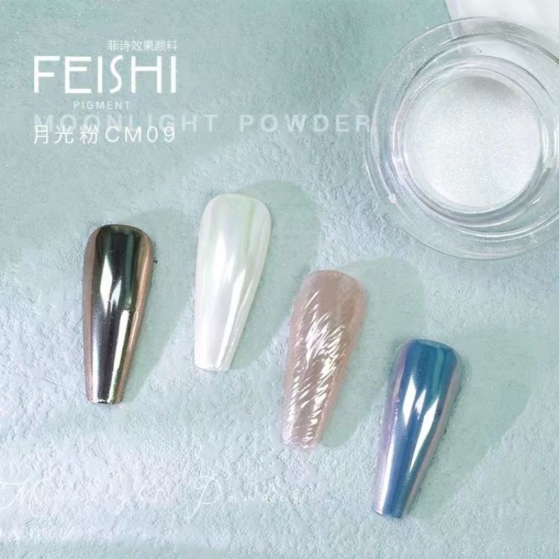 Tráng gương bột trắng siêu sáng trang trí nail