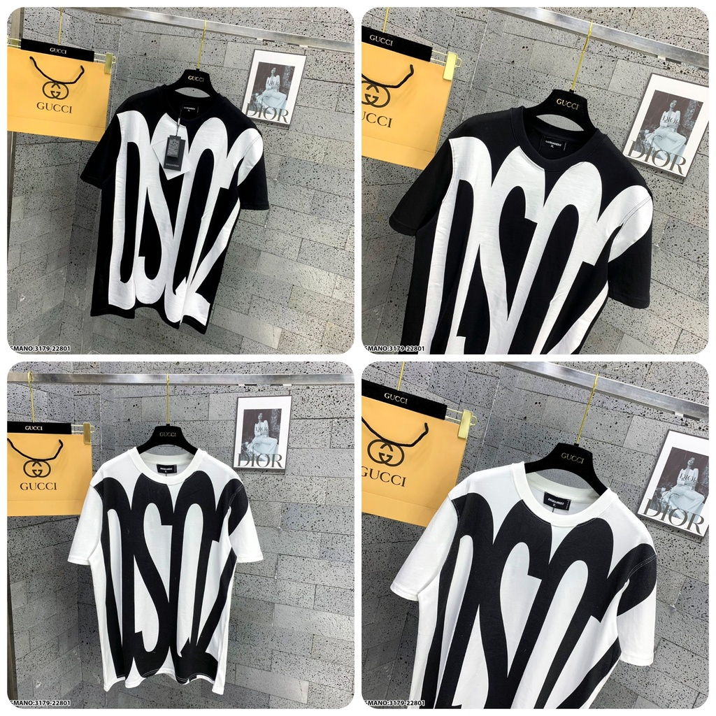 🔥Hot🔥Áo Phông Nam DSQ Chữ To Hàng Cao Cấp - Áo Thun Nam DSQ Chất Cotton Co Giãn 4 Chiều Đẳng Cấp Thời Trang Hè 2023