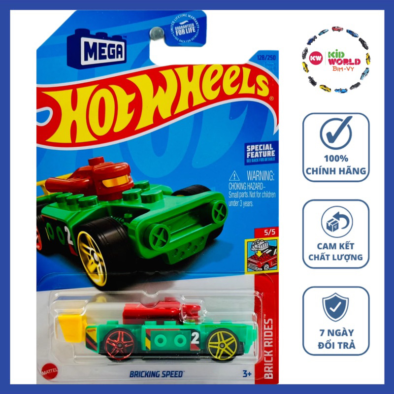 Xe mô hình Hot Wheels basic Bricking Speed HKH17, 40K.