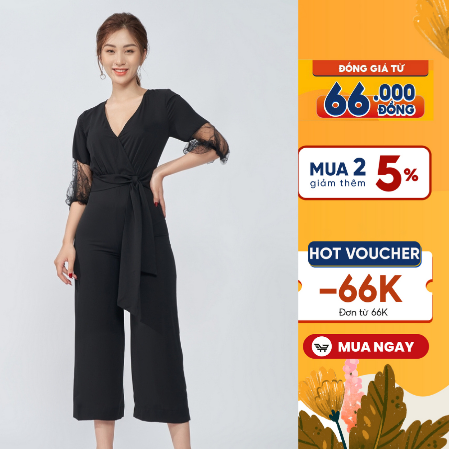 Jumpsuit tay phối ren HERADG - SJS20006