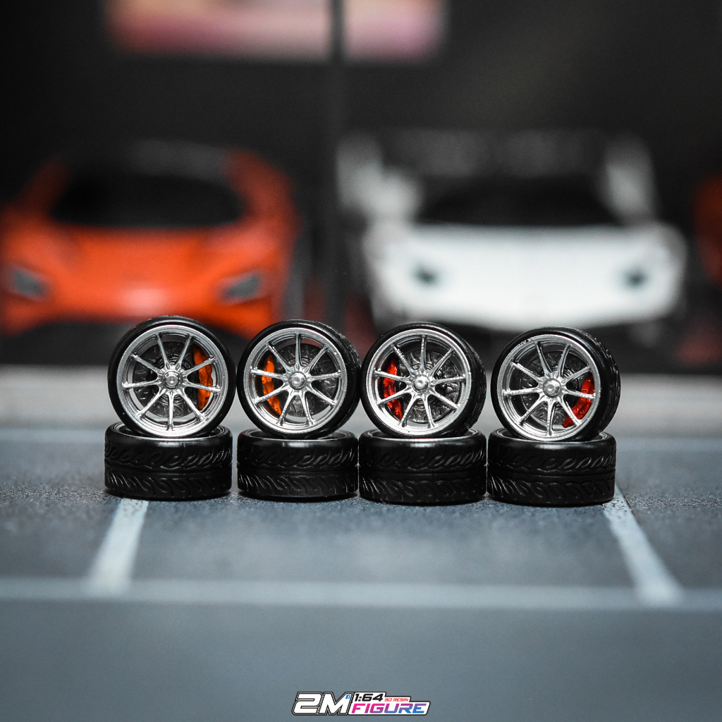 Mâm xe 1/64 10-10.5MM 3D RESIN