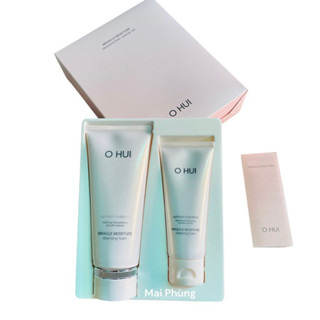 Set sữa rửa mặt Ohui hồng Moisture miracle