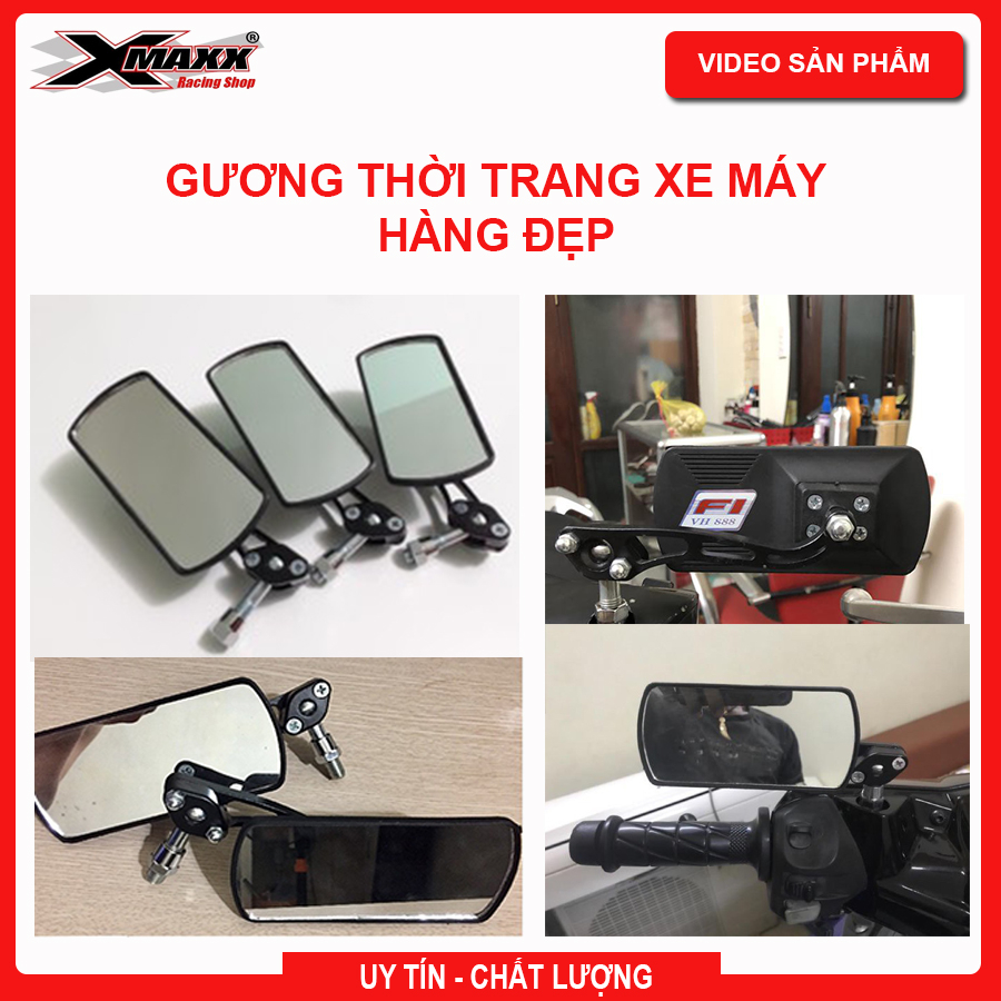 Gương thời trang xe máy hàng đẹp