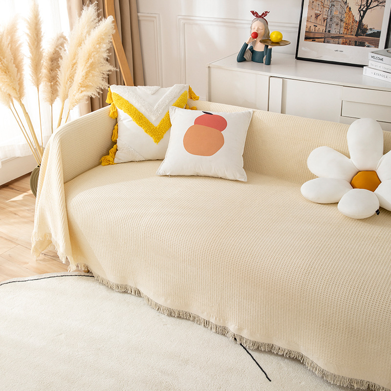 (SIZE 3M) Khăn/Thảm Trải Sofa , Bàn ghế Dệt Cotton Dày Chắc Sang Trọng
