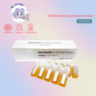 (DATE 9/25) Nước Uống Nhau Thai Ngựa Melsmon Platinum Liquid Placenta Nhật Bản