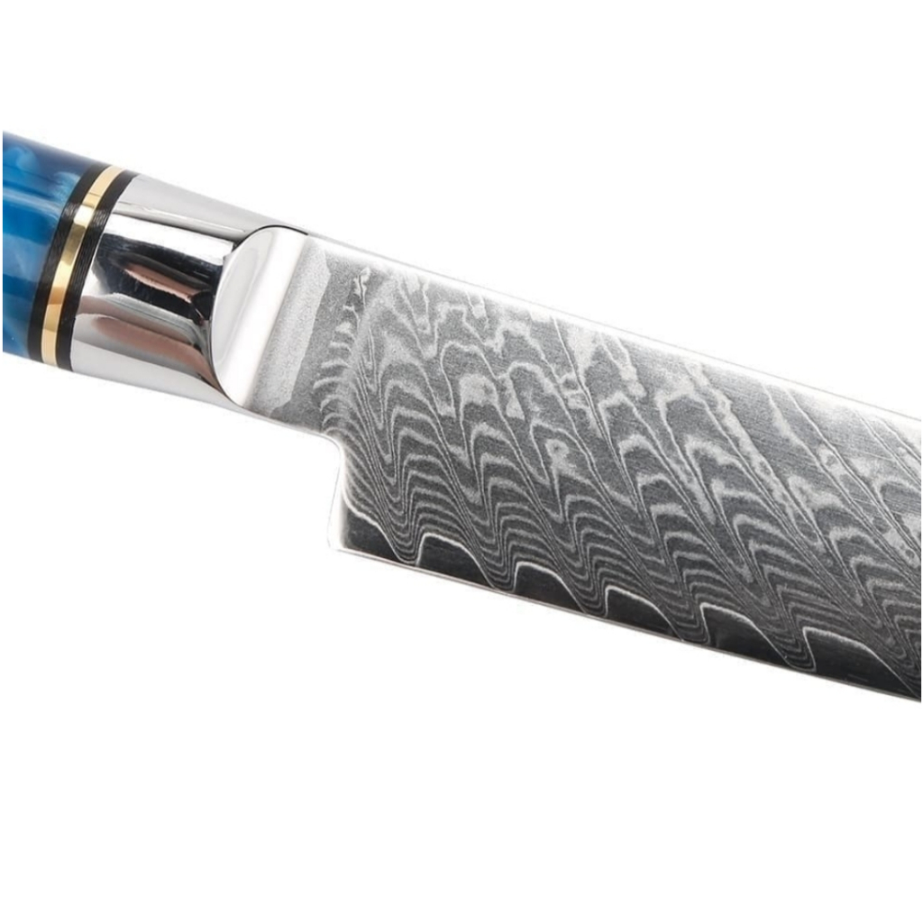 Bộ Dao Damacus 3 Món Full Hộp Gỗ,Loại Thép Damacus 67 lớp, Lõi thép VG10 Carbon Cao Cấp.