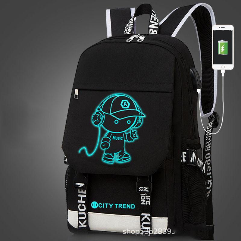 Balo sinh viên phát sáng dạ quang ban đêm cho cả Nam và Nữ Phong Cách Cá Tính - Tặng Khóa ChốngTrộm