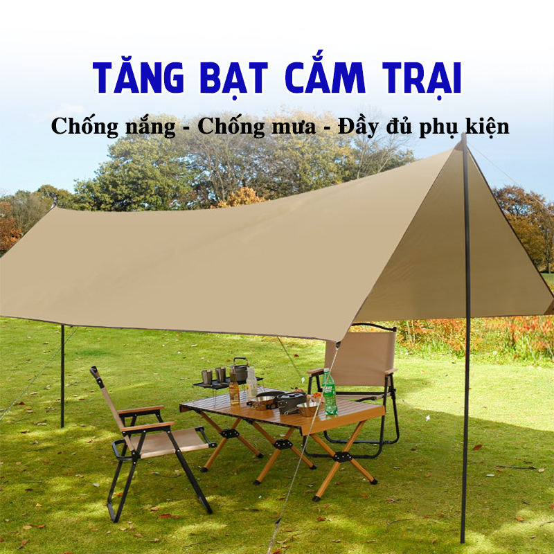 Tấm Tăng Dã Ngoại Cắm Trại Che Mưa Che Nắng Giá Rẻ Tăng Bạt Che Mưa Chống Thấm Nước Tấm Tăng Lều Du Lịch VT207