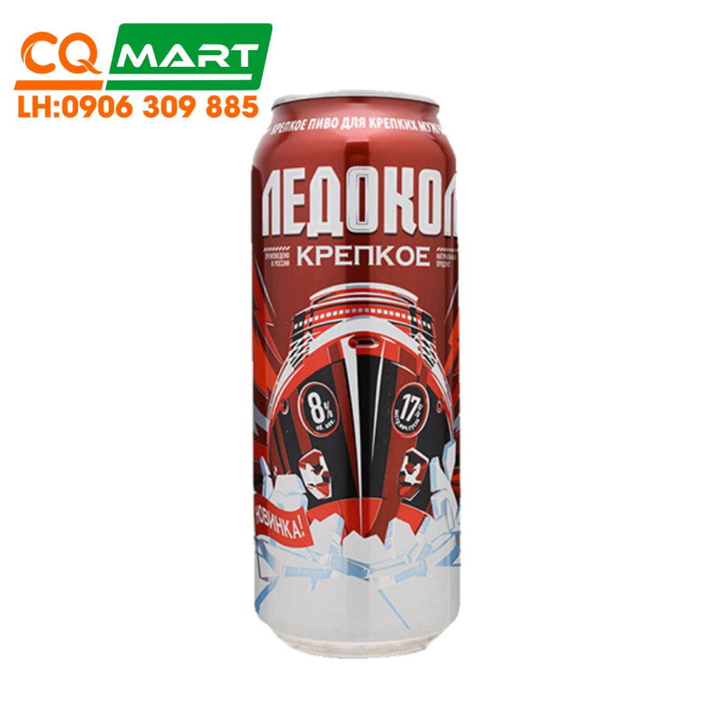 Bia Nga TÀU PHÁ BĂNG LEDOKOL 8% Lon 450ml