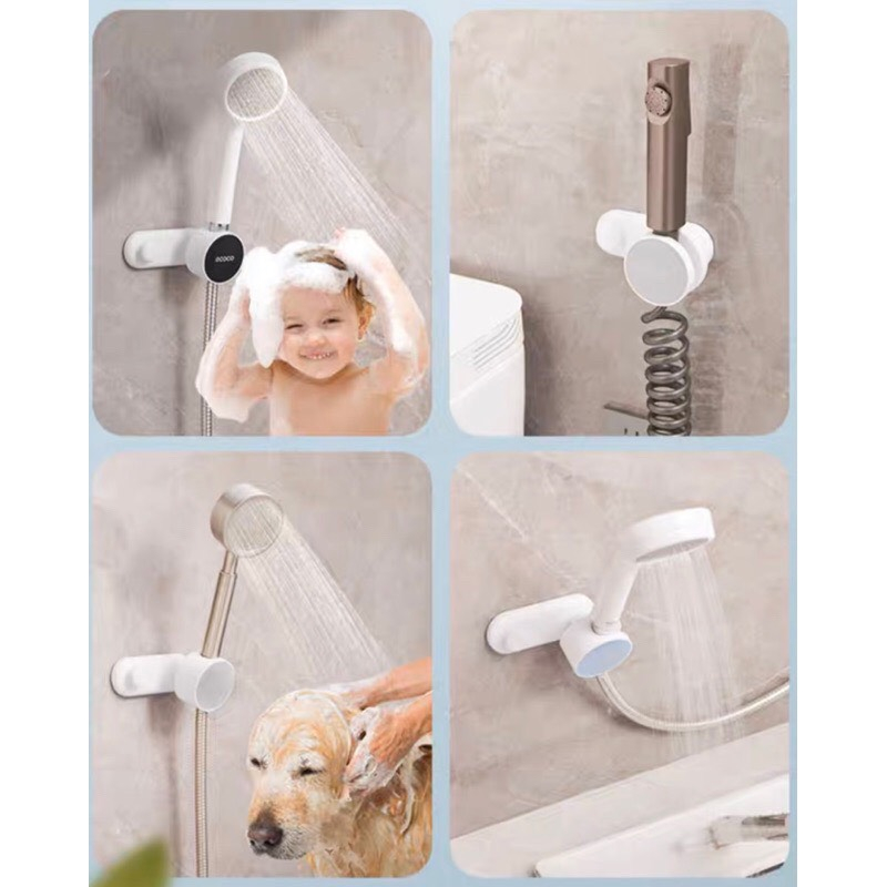 Treo vòi sen, vòi xịt Ecoco xoay 360 độ kèm móc cài 2243