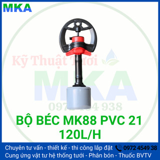 Bộ béc tưới phun mưa mk88 nắp bít pvc