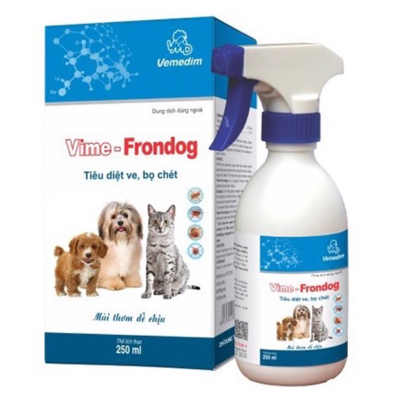 Vime Frondog xịt ve rận bọ chét 250ml