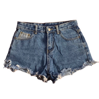 Pass thanh lý quần short jean nữ rách kiểu tua rua m như mới