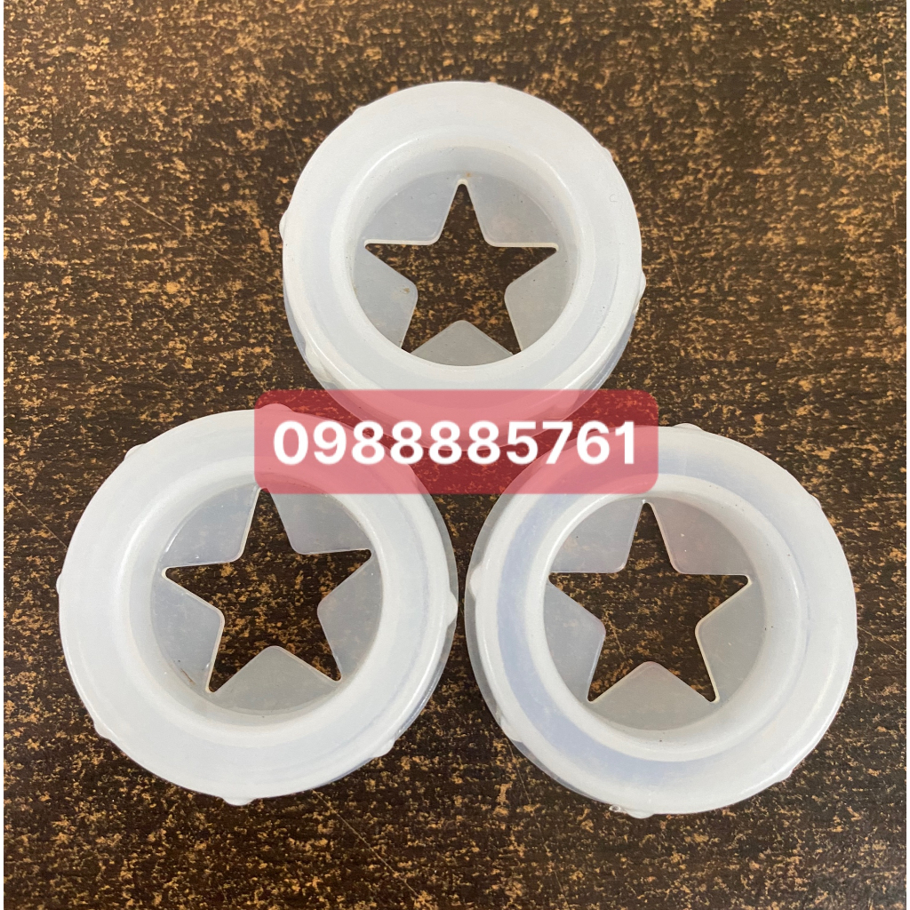 Khuôn/ nắp hình ngôi sao máy làm kem tươi đường kính ngoài 4cm , phụ kiện máy làm kem tươi