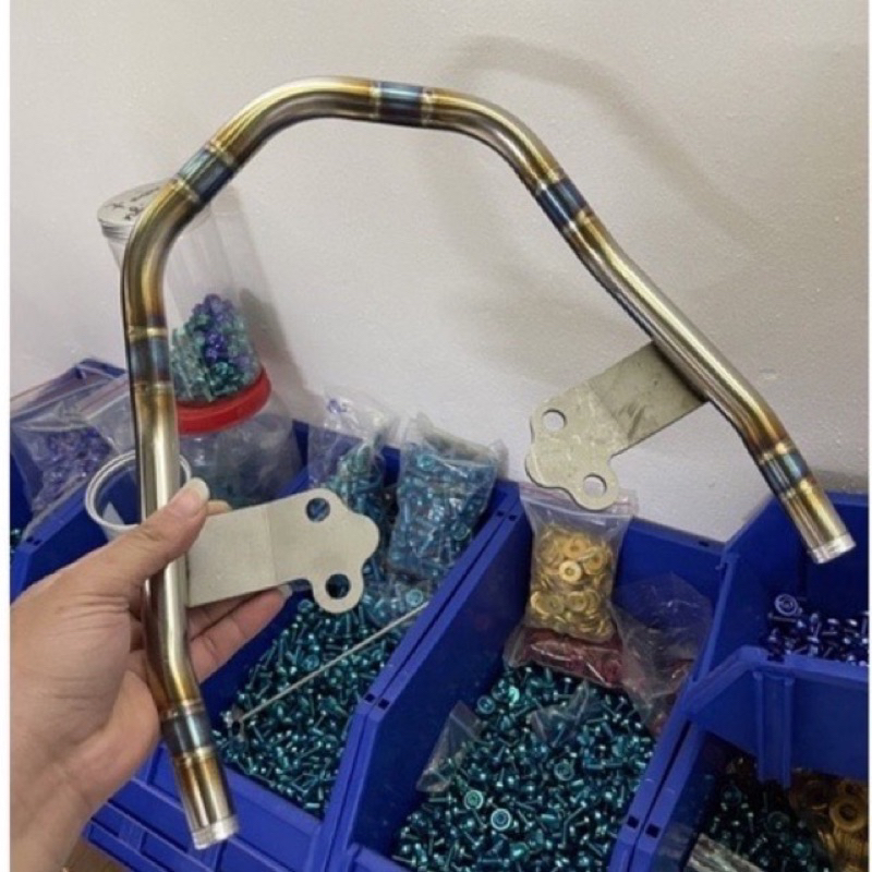 Tay Sách Inox 304 Khò Màu Mẫu Vênh Wave 50/100/110 Cực chất.