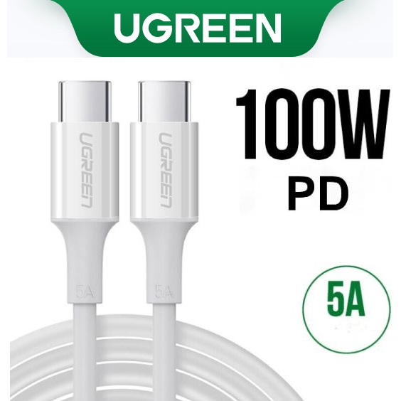 Dây cáp sạc nhanh UGREEN PD 100W 5A - QC4.0/3.0  USB Type-C