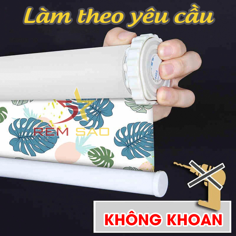 RÈM KHÔNG KHOAN, Rèm in tranh văn phòng, phòng ngủ, phòng khách, Rèm chống nắng 100% Rèm 5 Sao