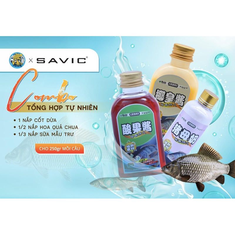 Bộ Combo Câu Cá Tổng Hợp Tự Nhiên-SAVIC