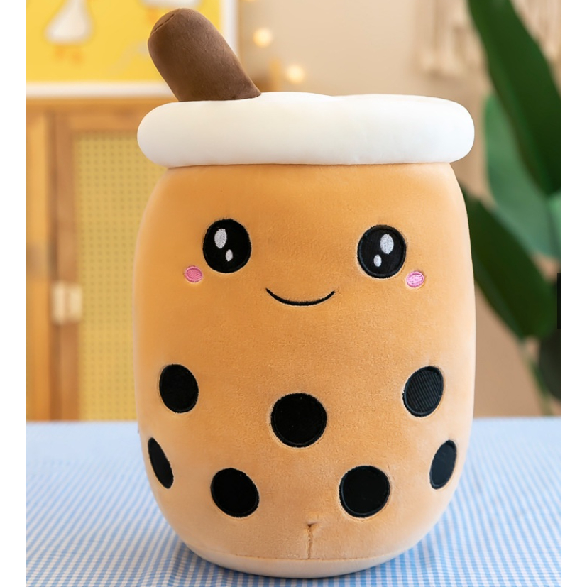 Gấu Bông Trà Sữa Gối ôm hình thú nhồi bông cho bé, Trà Sữa bông Baby Hàng Cao Cấp Mềm Mịn - Thú Bông Nhập Khẩu Size 35cm