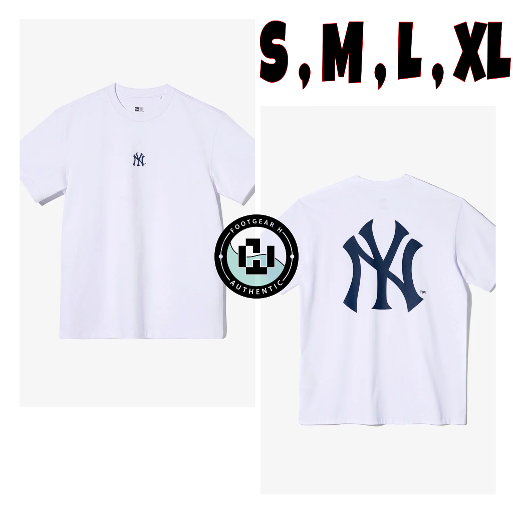 Áo new era ny/la trắng đen