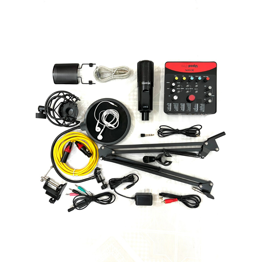 TRỌN Bộ Combo Mic Thu Âm Hát Livestream Soundcard ICON UPOD PRO & Mic TAKSTAR PC K850 Thu Âm Điện Th