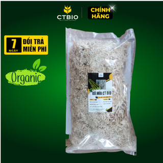 Bã Mía CTBIO bổ sung Trichoderma - Phủ đất giữ ẩm, cải tạo đất, chuyên cho rau sạch, hoa cây cảnh 1KG