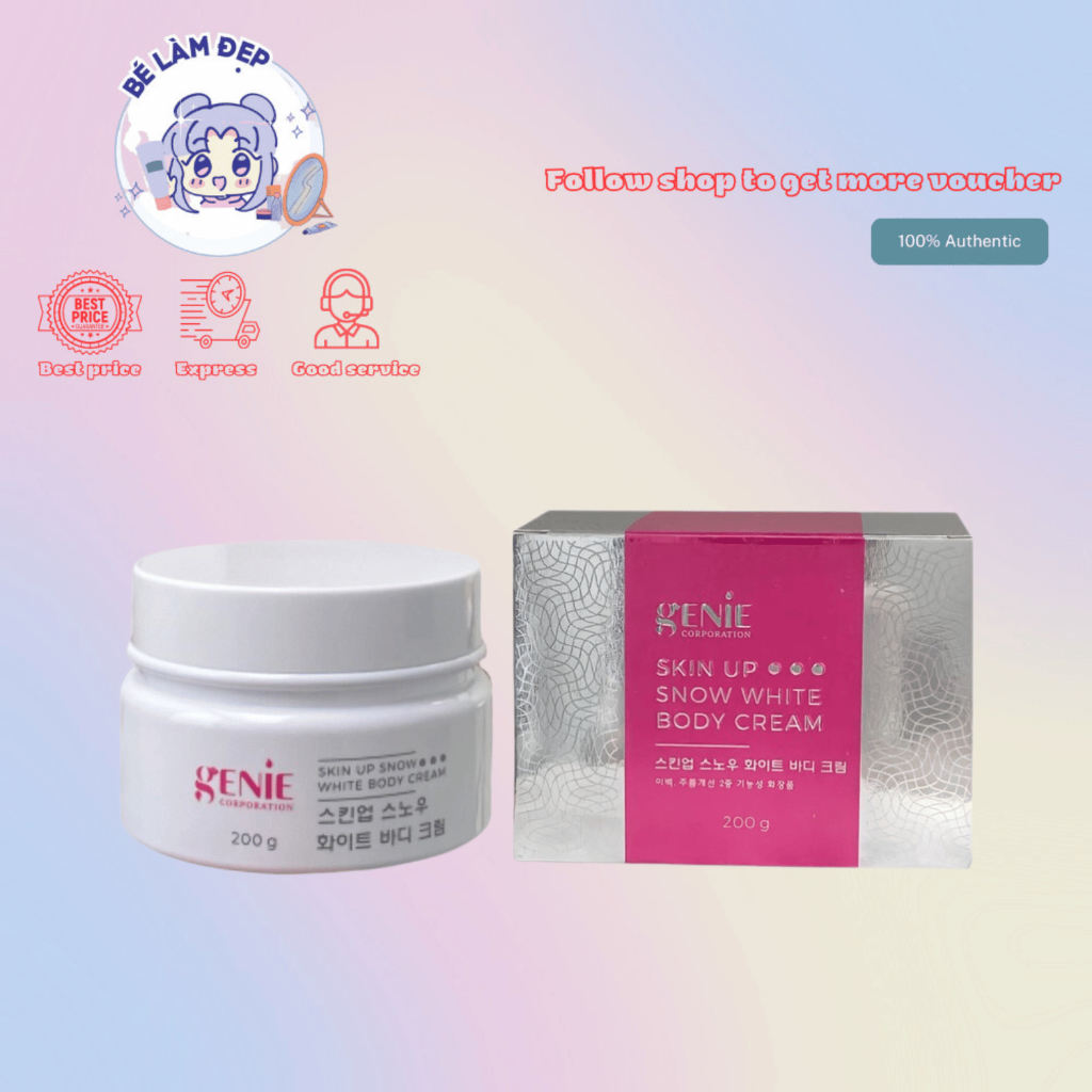 Kem Trắng Da Body Genie Skin Up Snow White Body Cream