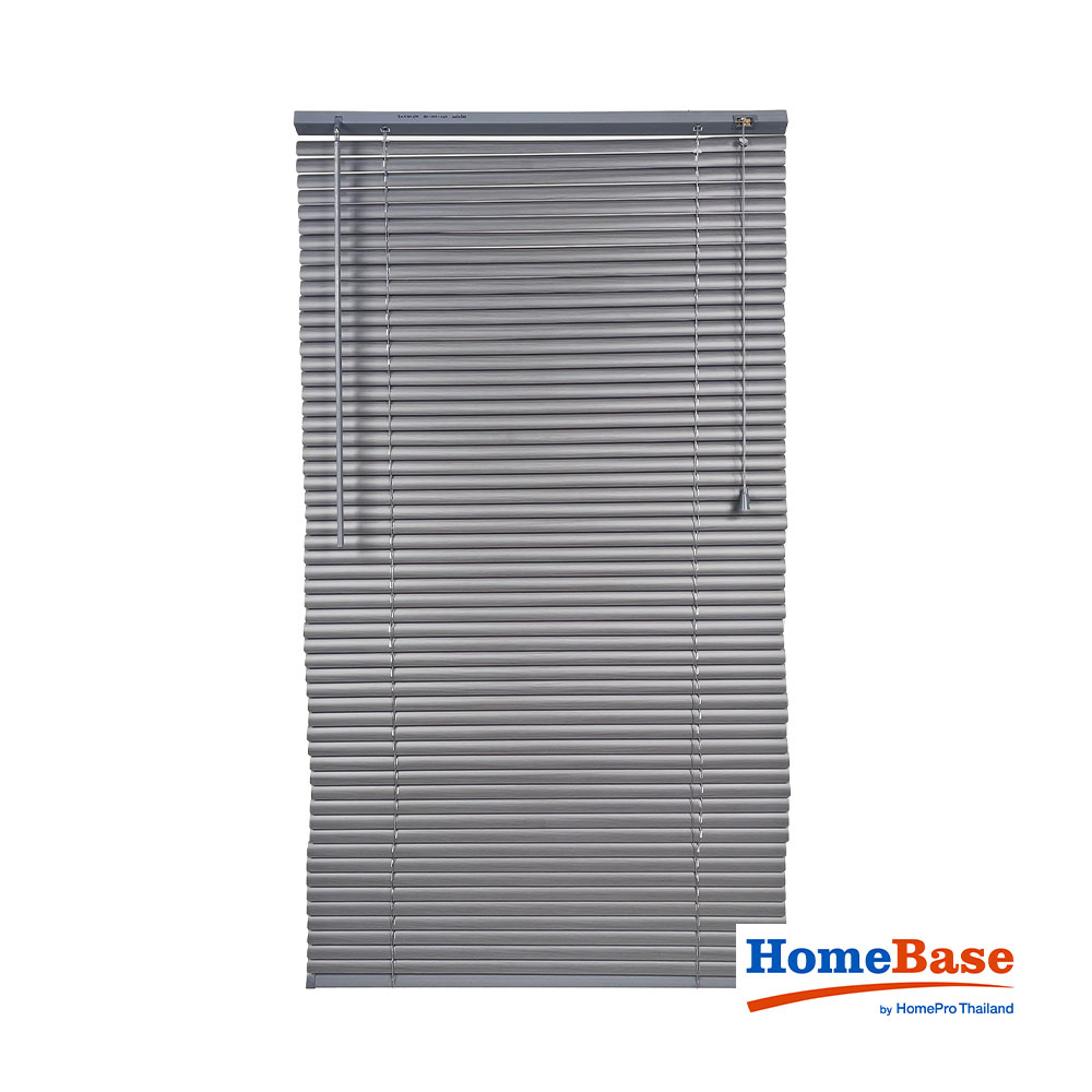 Homebase HLS Rèm/màn cửa cuốn WOOD bằng nhựa PVC 90X160CM ฺmàu xám