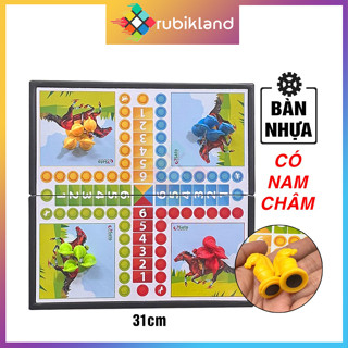 [Nam Châm] Cờ Cá Ngựa Sato Bàn Nhựa Có Nam Châm 31cm Cờ Đua Ngựa Đồ Chơi Trẻ Em Sato103 - Rubik Land