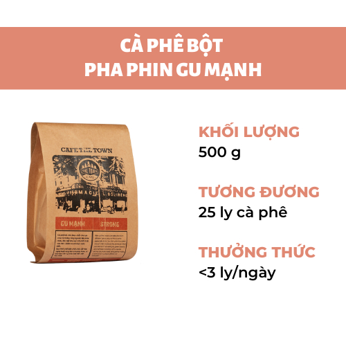 Cà phê bột pha phin GU MẠNH - THE TOWN